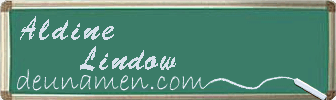 Aldine Lindow Visitenkarte